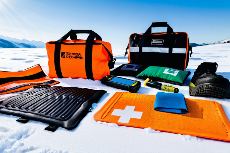 Emergency safety gear for winter offroading