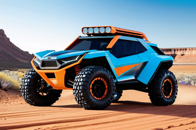 Concept image of future toy off-road vehicle technology