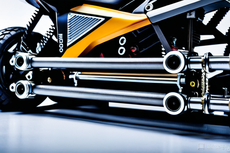 Detailed view of advanced RC vehicle suspension system