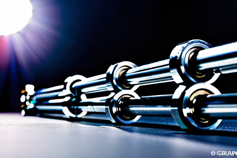 Detailed view of miniature suspension components