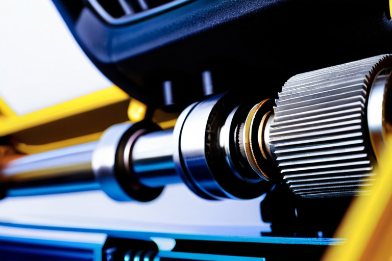 Detailed view of miniature vehicle suspension system