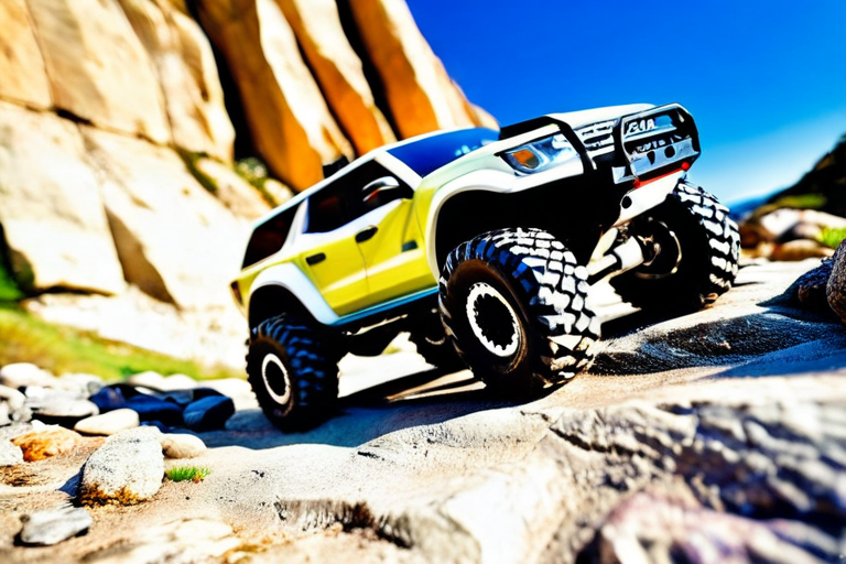 Miniature vehicle navigating complex terrain