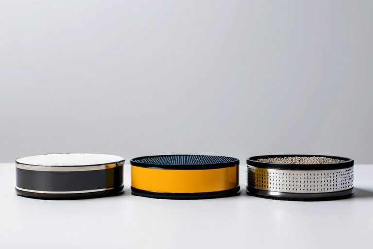 Comparison of different grinding materials