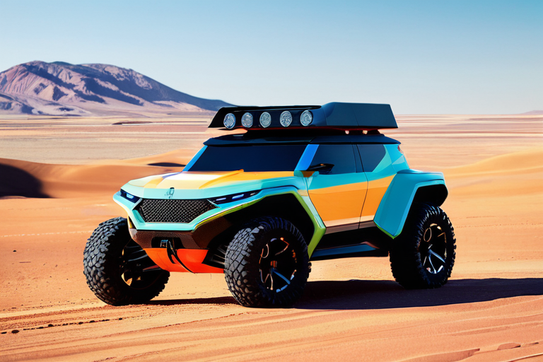 Concept image of future toy off-road vehicle technology