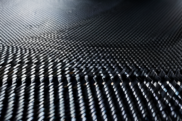 Close-up of advanced composite materials in toy vehicle construction