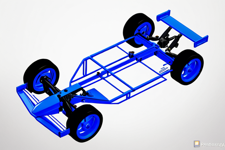 Engineered chassis design showing material layering