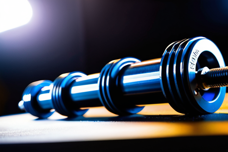 Detailed view of miniature off-road suspension components