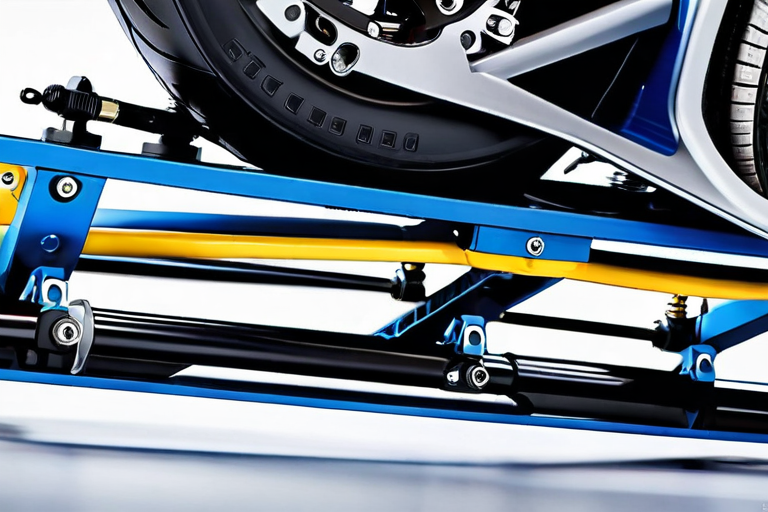 Detailed view of miniature suspension system