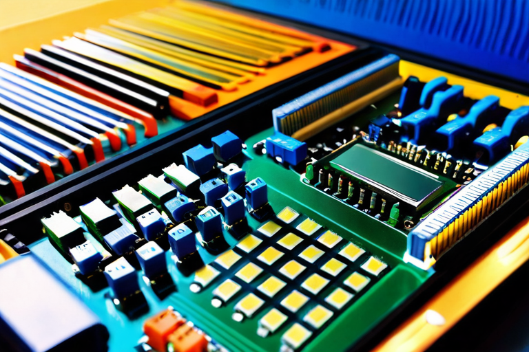 Internal view of electronic components in miniature vehicle