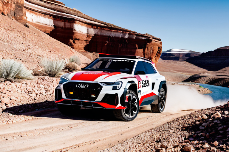 Audi RS Q e-tron hybrid rally vehicle