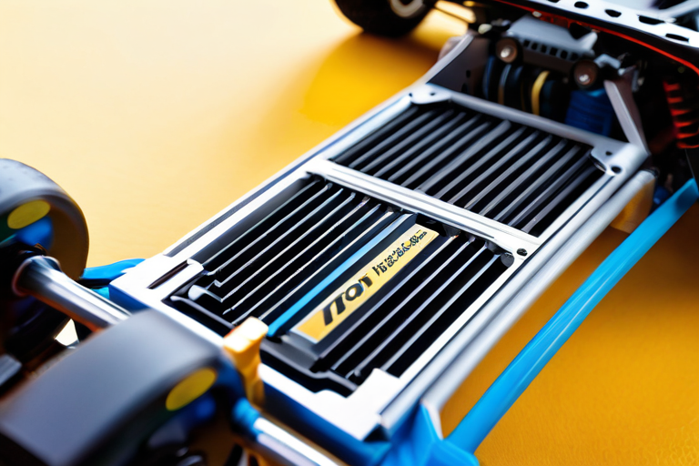 Battery placement in an RC chassis