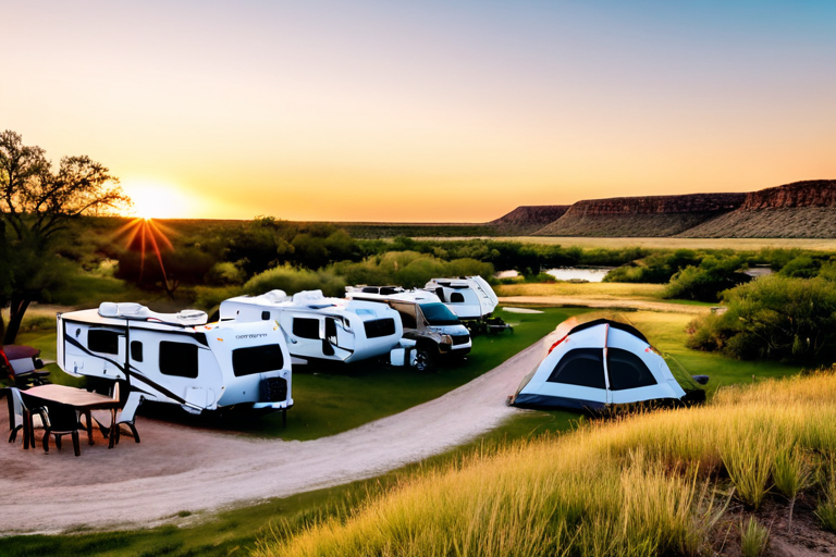 Scenic camping area at Creekside Offroad Ranch