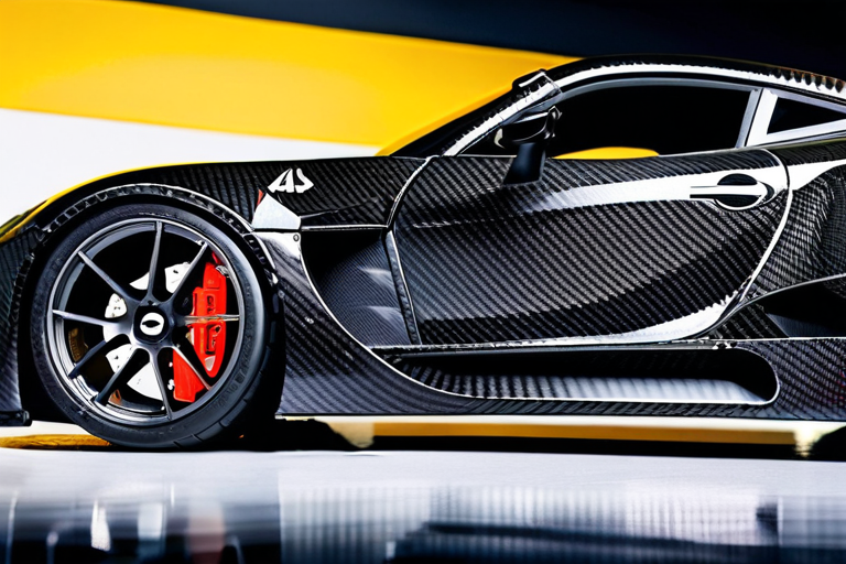 Carbon fiber composite chassis of RC vehicle