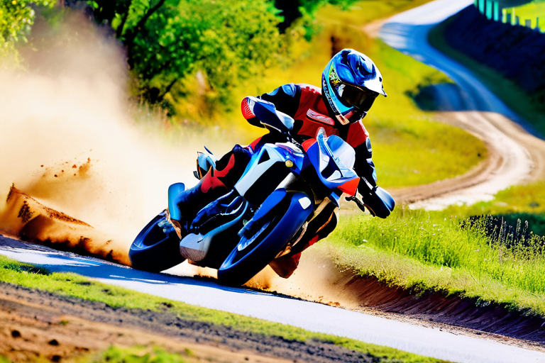 Detailed breakdown of Skys Offroad cornering technique showing body and bike positioning