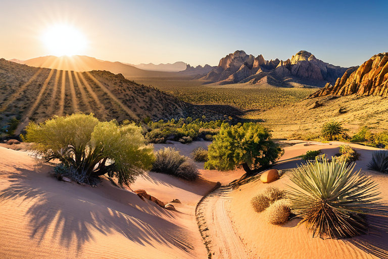 Panoramic view of Mount Zion off-road terrain
