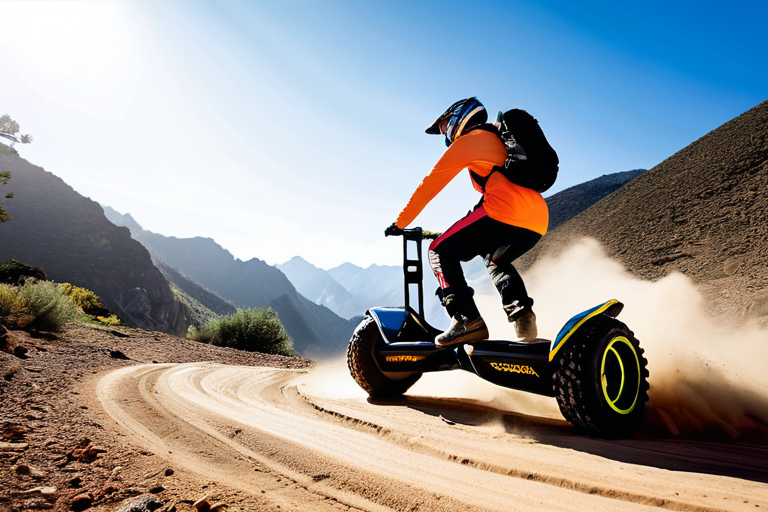 Hoverboard tackling extreme offroad conditions