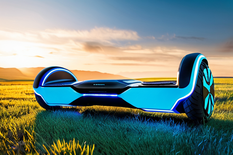 Futuristic hoverboard concept