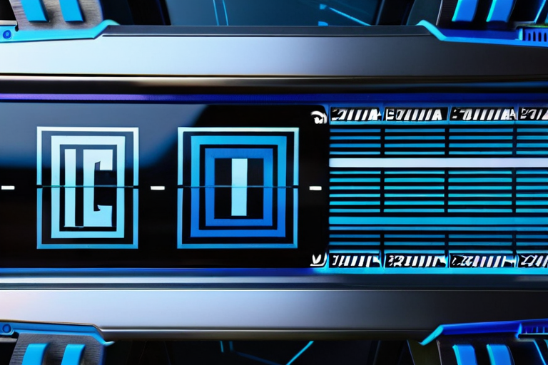 Concept image of futuristic carbon winch with digital display