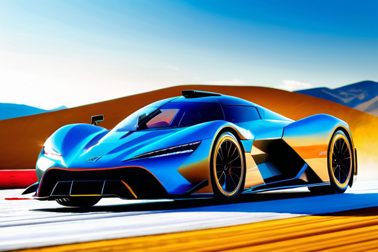 Futuristic Losi RC car concept with sleek design on test track