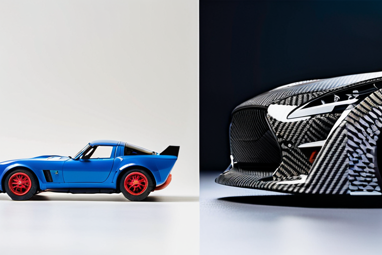 Comparison of traditional vs modern RC car materials