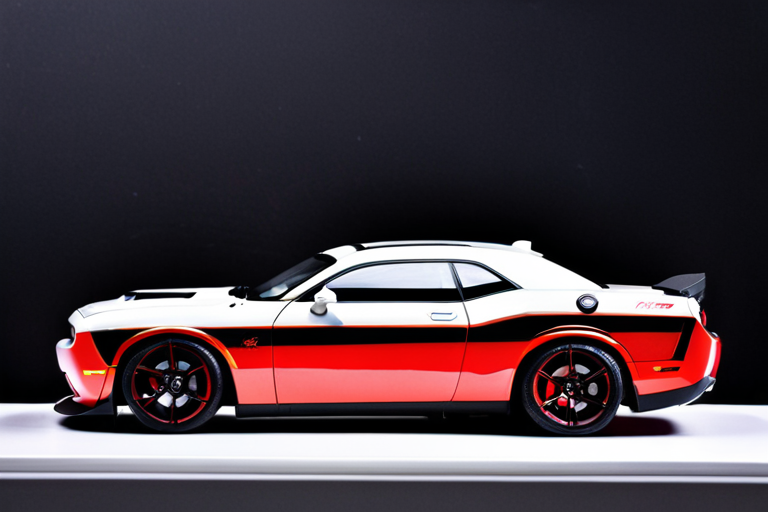 Modern detailed Dodge Challenger die-cast model