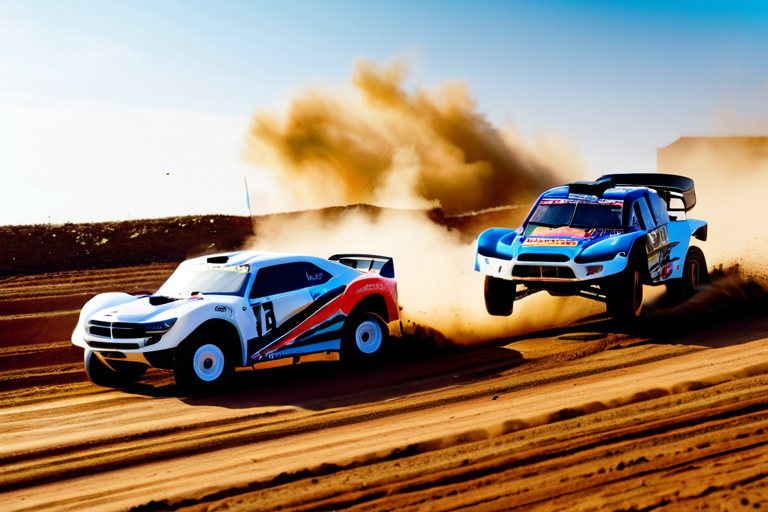 RC vehicles in competitive racing environment