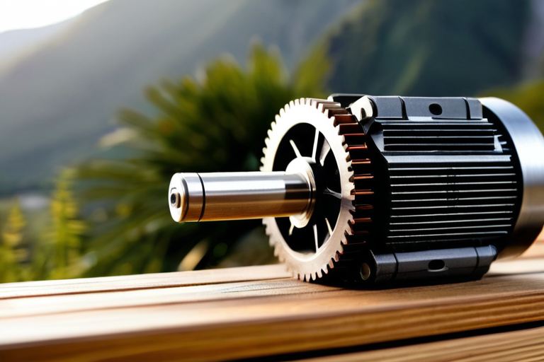 Brushless motor and gear assembly of an RC crawler