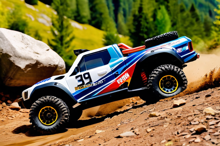 RC vehicle demonstrating scale terrain dynamics