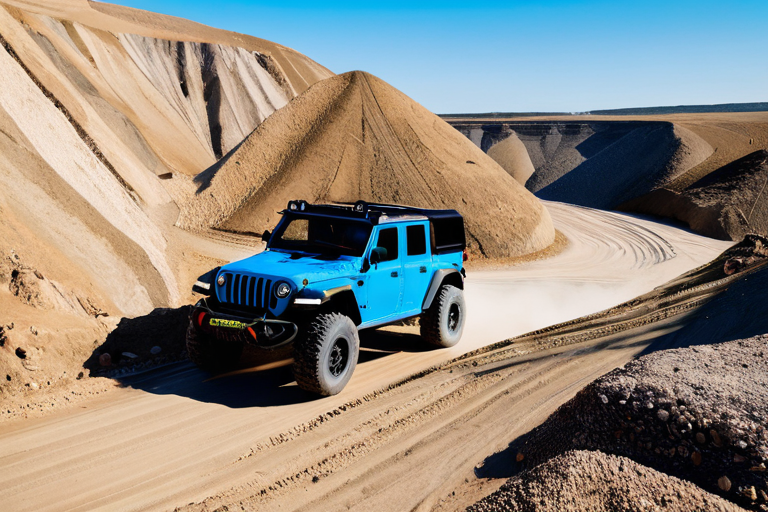 RC vehicle testing on simulated off-road terrain