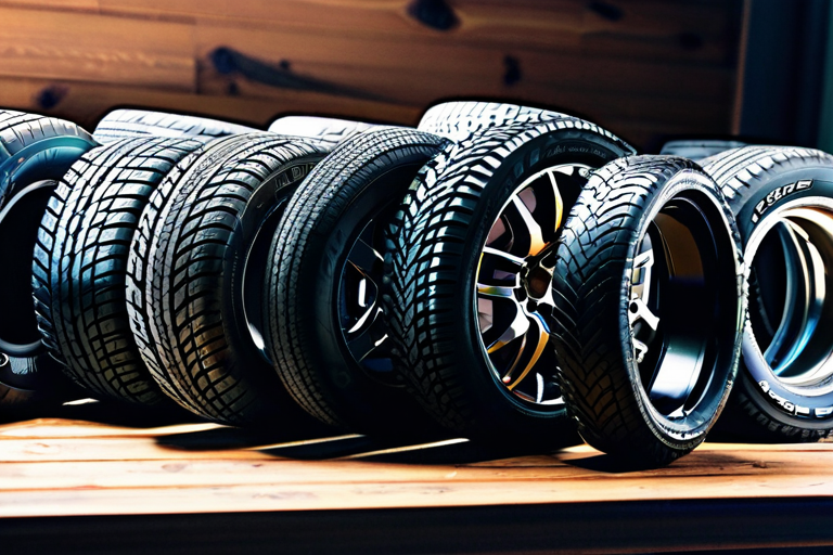 Various miniature off-road vehicle tires for different terrains