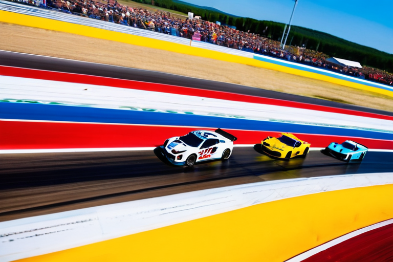 Group of TK10 RC Cars racing together in a community event