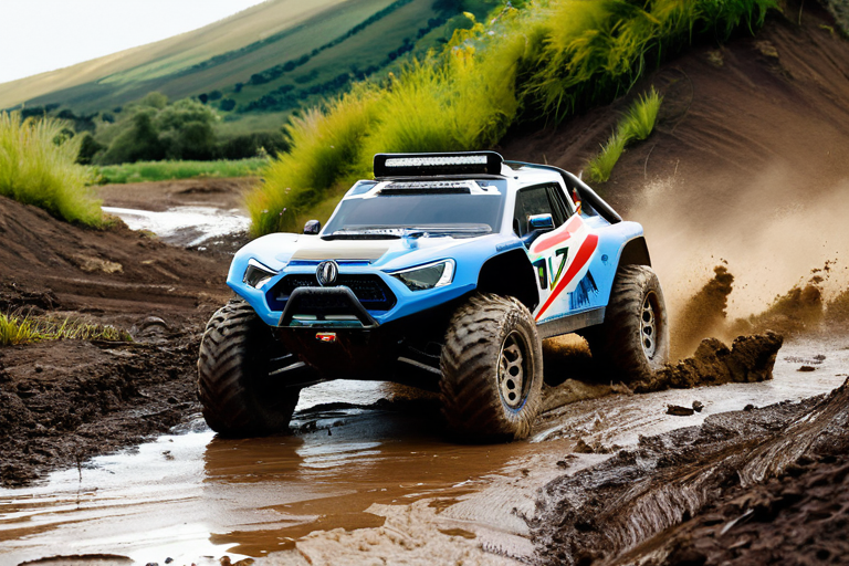 TK10 RC Car on Off-Road Terrain