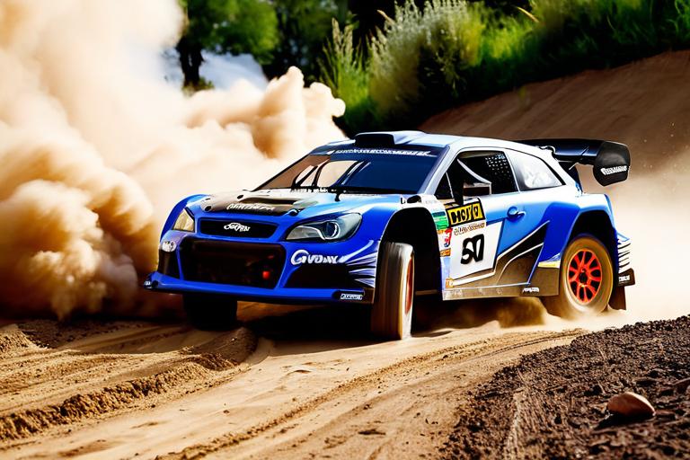 Traxxas LaTrax Rally RC car on dirt track