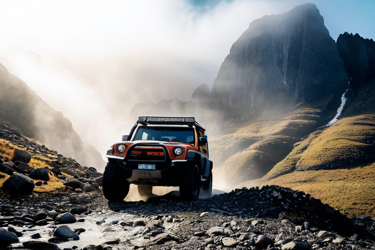 Off-road vehicle marketing campaign imagery