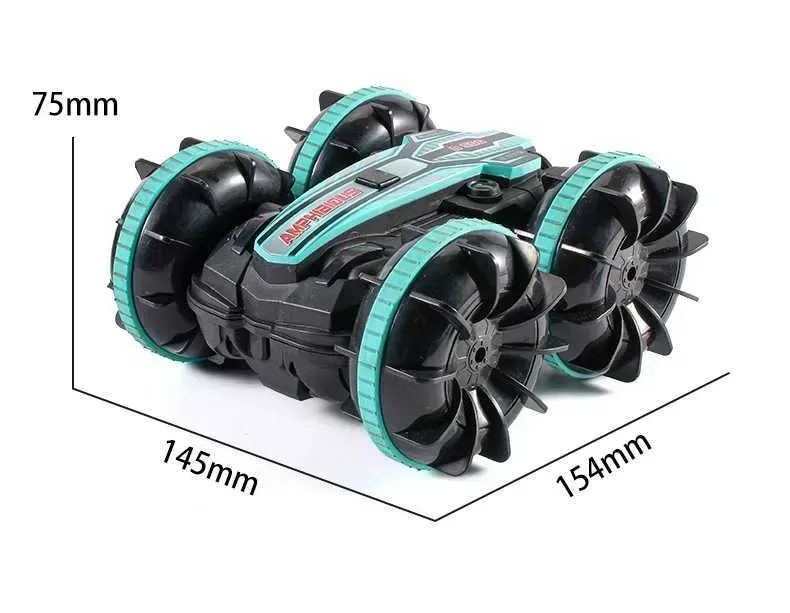 360 Rotate Rc Cars Remote Control Stunt Car Dual Sides Driving on Water and Land Amphibious