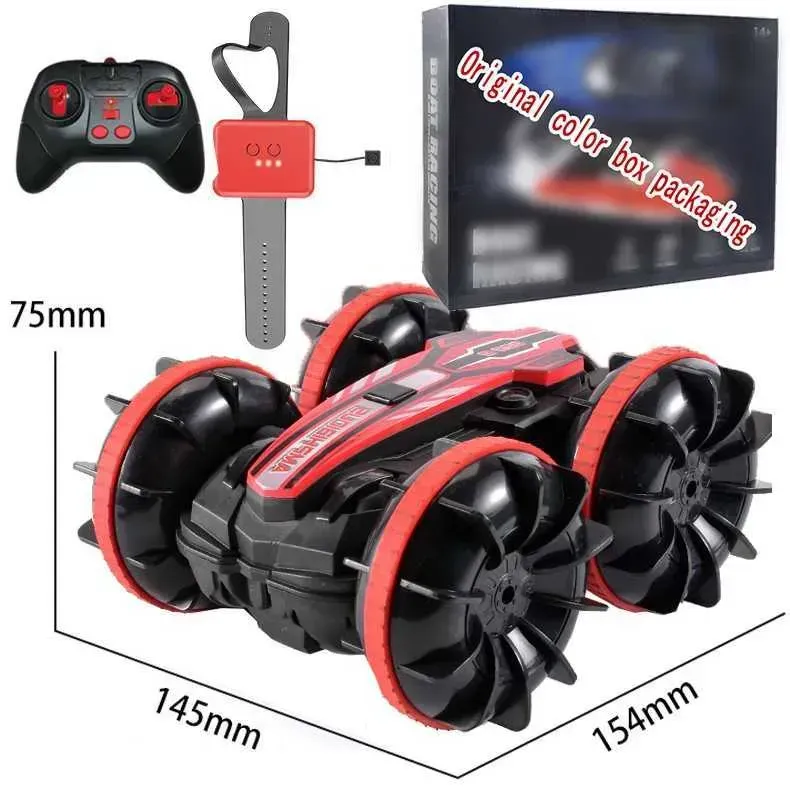 360 Rotate Rc Cars Remote Control Stunt Car Dual Sides Driving on Water and Land Amphibious