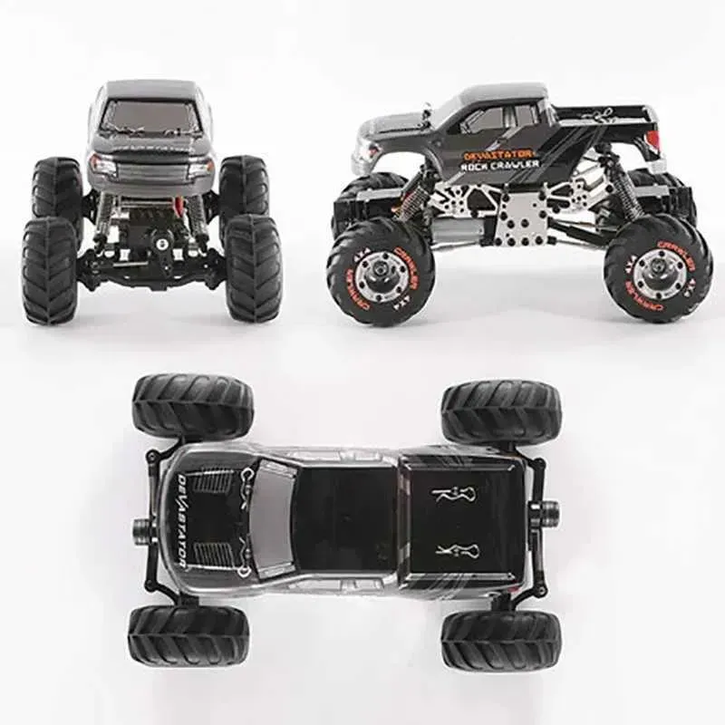 four-wheel drive mini RC car track metal chassis
