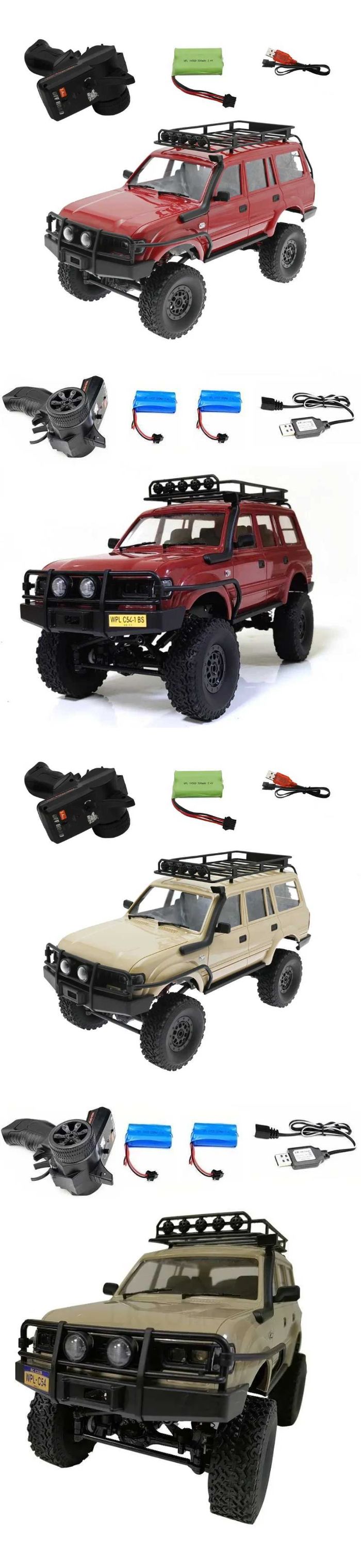 WPL C54-1 LC80 track simulation RC car with full-size 260 motor - the ultimate off-road climbing Monster! This 4WD remote control vehicle features realistic track simulation and powerful motor performance, making it the perfect children's gift and hobby RC car for off-road enthusiasts. Model number W240829688.