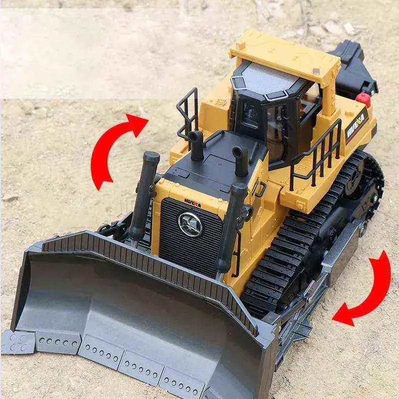 RC Bulldozer Remote Control Truck 8CH Machine on Car Toys for Boys