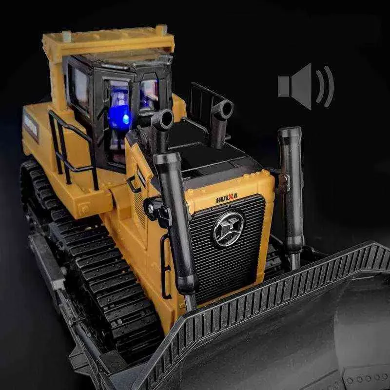 RC Bulldozer Remote Control Truck 8CH Machine on Car Toys for Boys