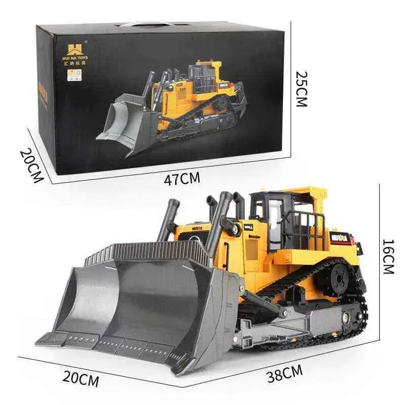 RC Bulldozer Remote Control Truck 8CH Machine on Car Toys for Boys