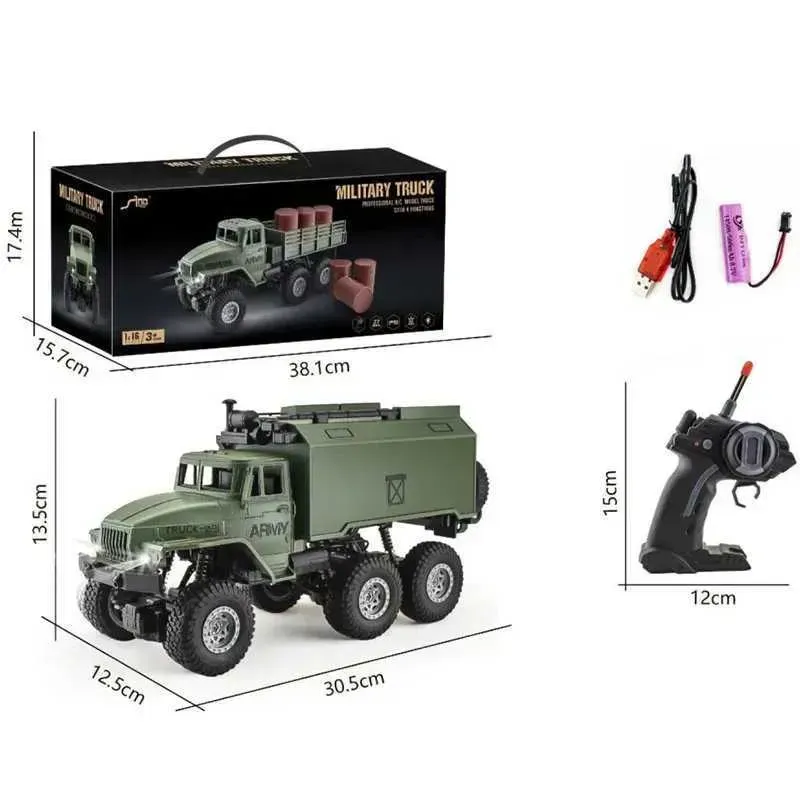 RC car 6 wheel drive Military Vehicle Truck Off-road Truck