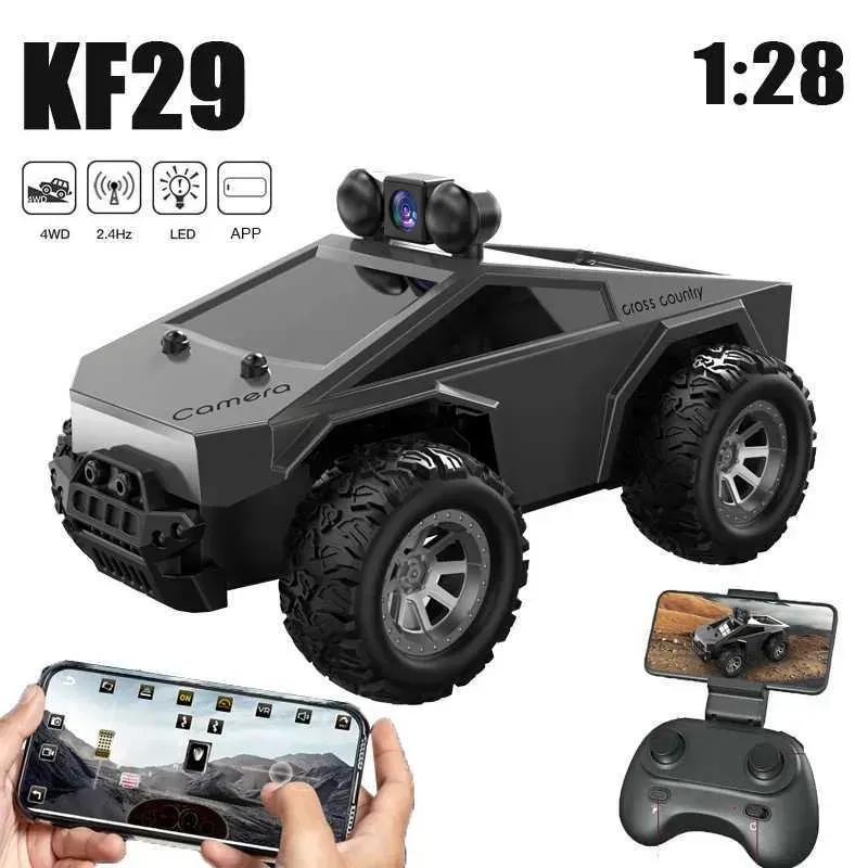 RC Car With Camera 24G APP Control High-Speed Racing Car For Tesla Truck