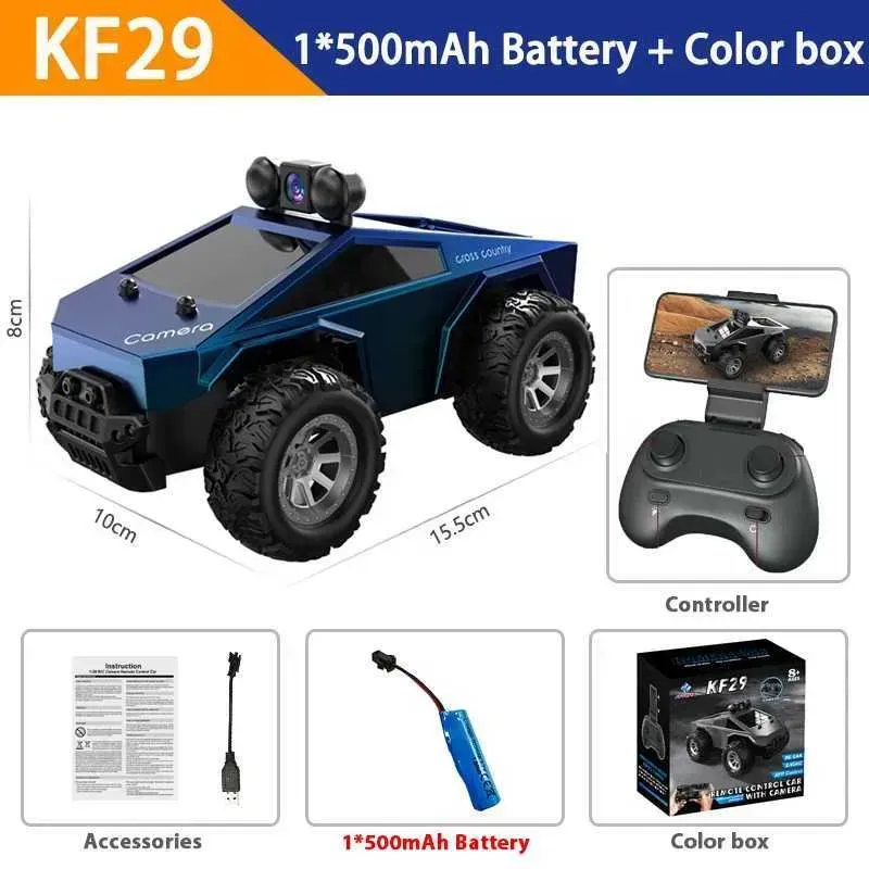 RC Car With Camera 24G APP Control High-Speed Racing Car For Tesla Truck