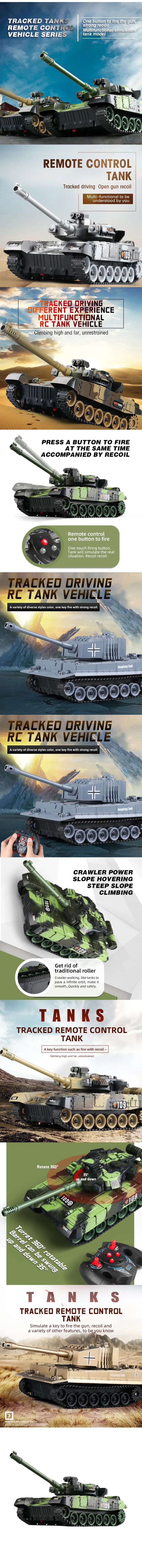 Experience realistic military action with this Electric RC Tank featuring both United States M1 and German Leopard 2 designs. This remote control battle tank offers authentic tactical maneuvers, perfect for boys and children who love military vehicles. With precise remote control functionality and durable construction, this electronic toy provides hours of immersive war battle gameplay.