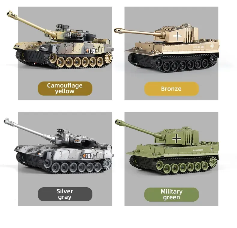 RC Tank Military War Battle United States M1 Leopard 2 Remote Control Toy