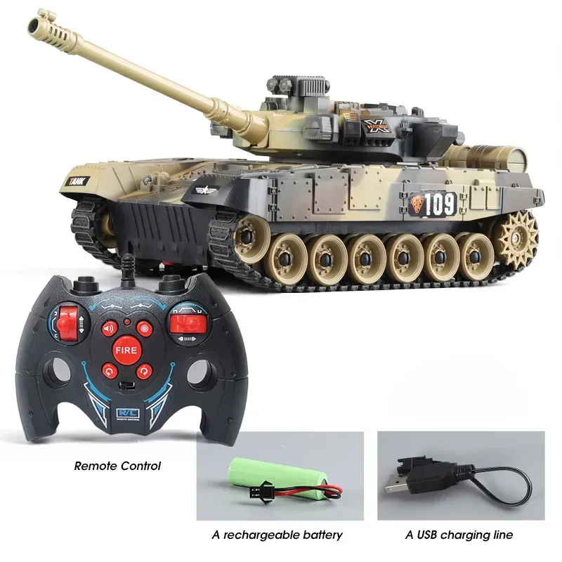 RC Tank Military War Battle United States M1 Leopard 2 Remote Control Toy