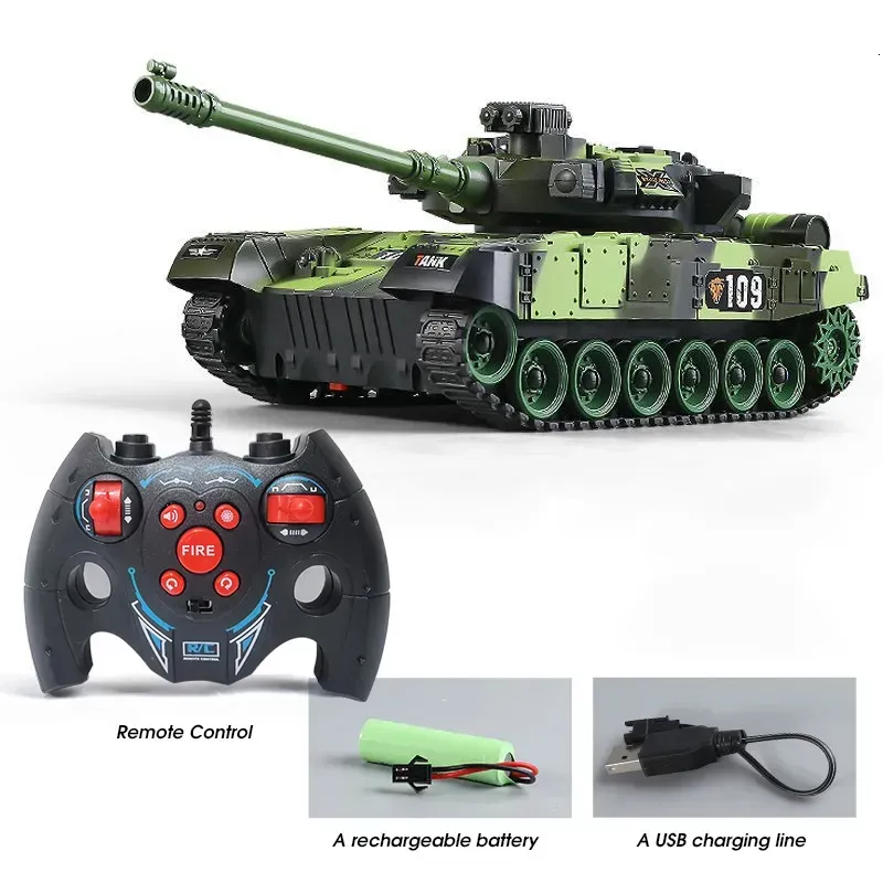 RC Tank Military War Battle United States M1 Leopard 2 Remote Control Toy